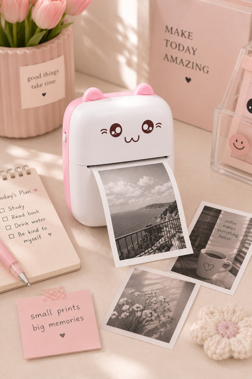Mini Portable Pocket Thermal Printer – Wireless Receipt & Photo Printer (Random Color)