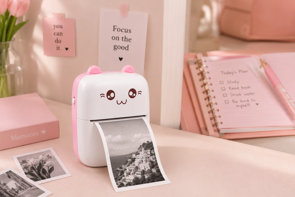 Mini Portable Pocket Thermal Printer – Wireless Receipt & Photo Printer (Random Color)
