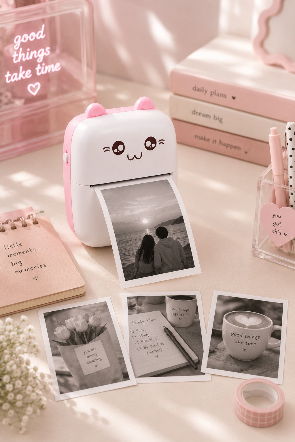 Mini Portable Pocket Thermal Printer – Wireless Receipt & Photo Printer (Random Color)